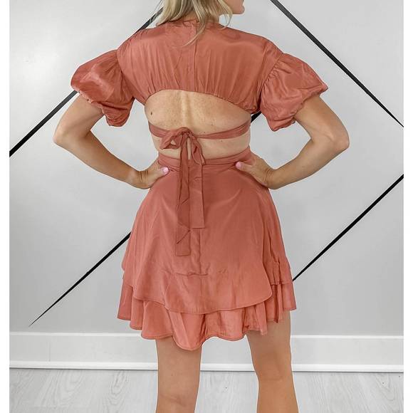 NEW STORIA kinzie dress in rose - Picture 3 of 8